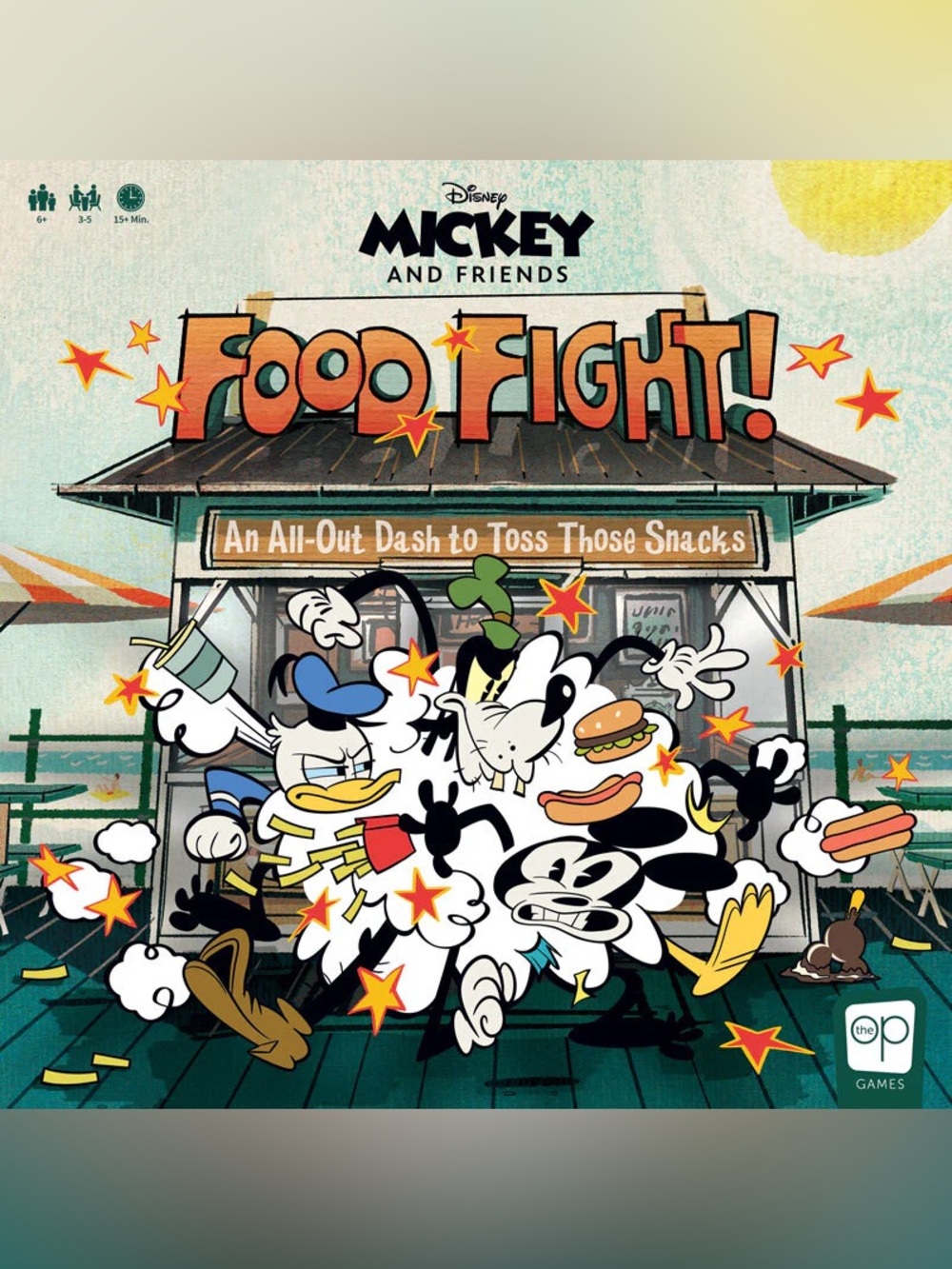 NEW Disney Mickey And Friends Food Fight Game - Picture 3 of 16